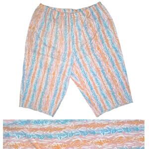 90's Vintage Super High Waisted Striped Shorts size S/M Bermuda